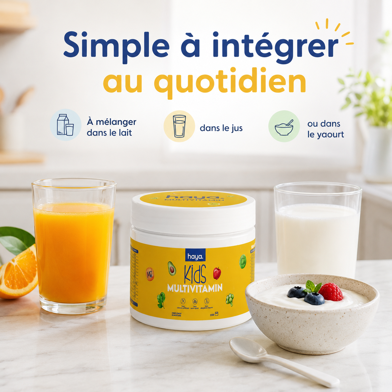 Haya Kids Multivitamin routine